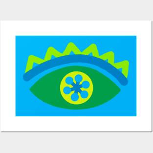 Green eye Posters and Art
